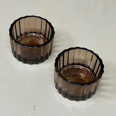 HOBBY LOBBY (24 PACK) Ribbed Glass Tea Light Holder Copper 2″ Dia X 1″ W0627644