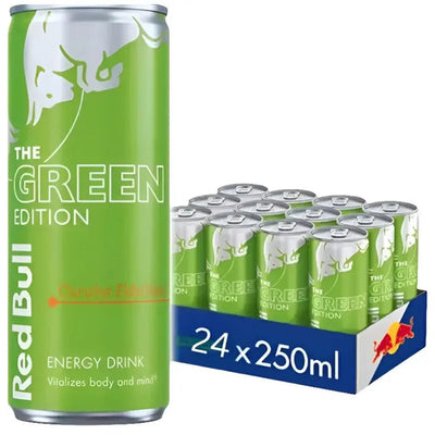 Red Bull The Green Edition Curuba Elderflower Energy Drink Cans - (24x250ml)