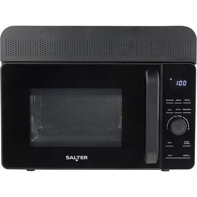 Salter EK5654 DuoWave 2-in-1 Air Fryer & Microwave – 20L, Air Fry Crisp & Cook, Combi Roast & Bake, Microwave Reheat & Defrost, 24.5cm Turntable, 8 Auto-Cook Functions, Includes Basket/Rack, 700W