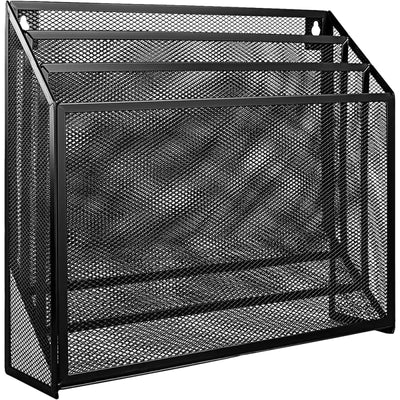 Amazonbasics 3 – Tier File Organizer, Black Mesh
