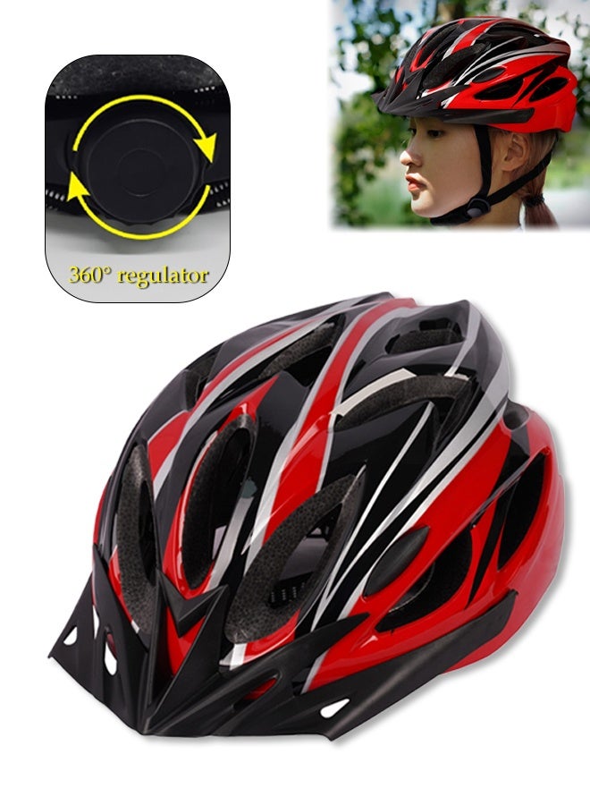 DUNISO 18 Vents Ultralight Integrally Molded Helmet, Adjustable Adults Bike Helmet,Bicycle Helmet, Lightweight and Breathable Mountain & Road Bicycle Helmets for Adult Men Women Outdoor Riding