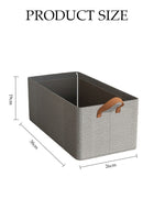 DUNISO 3pcs Wardrobe Clothes Organizer Foldable Closet Storage Organizer for Clothes Jeans Washable Closet Storage Boxes with Carrying Handles Cube Storage Bin for Home Bedroom Office - Image 4