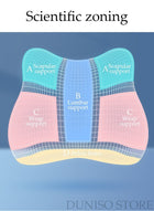 DUNISO Lumbar Support Pillow Car Back Support Lumbar Support Pillow for Office Chair Back Support Pillow Recliner Memory Foam Back Cushion for Back Pain Relief Improve Posture Memory Foam Cushion - Image 3