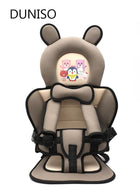DUNISO Portable Child Car Safety Chair Safety Seat With Five-Point Belt For kids Children's Car Safety Seat Cushion for Driving Outdoor Traveling