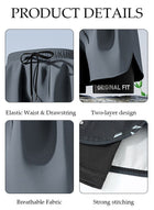 DUNISO Men's Swimming Trunks with Compression Liner, Double Layer Quick Dry Beach Shorts with Adjustable Belt Loose Breath Swim Shorts Swimwear Bathing Suits for Beach and Swimming - Image 4