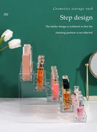 DUNISO Perfume Organizer Stand, 6 layer transparent acrylic display rack, cosmetics storage rack, multi functional desk storage device, used to store perfume, toiletries and skin care products - Image 5