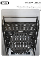 DUNISO Over the Washing Machine Storage Rack, 3-Tiers Drum Washer Dryer Stand Shelves, Space Saving Bathroom Balcony Organizer Rack,Large Capacity Laundry Shelf for  Home, Hotel - Image 4
