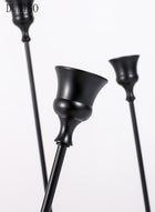 DUNISO Black Candle Holders Set of 3 for Taper Candles Decorative Candlestick With Anti-Slip Base Holders for Wedding, Dinning, Party Fits (Black) - Image 5