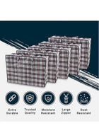 DUNISO Pack of 4 Strong Storage Laundry Bags – Big Moving/Shopping Bags with Zipper & Handles - Reusable Storage Zip Bag, Extra Large Heavy Duty Nylon Organizer Bags for Quilts Blankets Pillows Cloths - Image 3