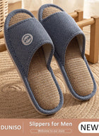 DUNISO Slippers for Men Memory Foam House Bedroom Slippers with Thick Sole Non-Slip Soft Slippers Open Toe Men's Bath Slipper House Sandals for Indoor & Outdoor