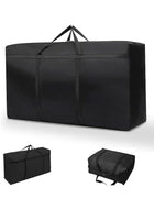 DUNISO 3 Pcs Extra Large Moving Bags，Storage Bags with Strong Zippers & Carrying Handles，Waterproof and Dustproof Heavy Duty Laundry Bag,Space Saving, for Bedding/Duvets,/Pillows/Laundry/Clothes，80*25*48cm，Black