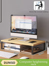 DUNISO Monitor Stand Riser, Multifunctional Desktop Storage Rack, Stable Load Bearing, Suitable For Laptops, Computers, Televisions, Screens, Etc, Pc, Printer, Used For Home Office And Dormitory，40*20*8cm