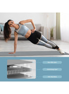 DUNISO Gym Mat with Bag, Foldable Pilates Mat, Easy to Carry, Non Slip Double-Sided Professional Pilates Mat for Women Workout, Exercise, Yoga, Fitness, Stretching, Pilates, Travel, Home - Image 3