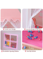 DUNISO Play Tent, Playhouse For Kids Indoor & Outdoor, Princess Castle Tent with Windows and Basic Mat, Gift Toys For Girl, Play House For Toddler, Children - Image 3