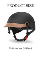DUNISO Open Face Helmet, Motorcycle Helmet With Goggles, Adjustable Head Circumference, Shock And Fall Resistant, Suitable For Both Men And Women - Image 2