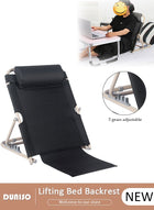 DUNISO Lifting Bed Backrest,Adjustable Sit up Back Rest Multifunctional floor Chair for Bed, Adjustable Bed Backrest Support with Head Pillow for Neck, Head, Lumbar Support,Folding Chair