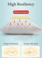 DUNISO Luxury Super Soft Pillows for Sleeping Set of 2 Standard Size Side Sleeping Bed Pillow for Side Back Stomach Sleepers Hotel Collection Bed Pillows Easy Care Premium Quality - Image 2