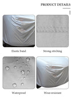DUNISO Full Car Covers Sunscreen UV Protection Indoor Outdoor Sunscreen Heat Protection DustWind/Water/Weatherproof Anti-Uv Scratch-Resistant Sedan Universal Suit XL - Image 3