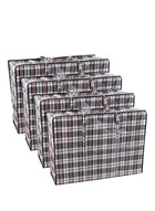DUNISO Pack of 4 Strong Storage Laundry Bags – Big Moving/Shopping Bags with Zipper & Handles - Reusable Storage Zip Bag, Extra Large Heavy Duty Nylon Organizer Bags for Quilts Blankets Pillows Cloths - Image 3