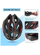 DUNISO Adult Bicycle Helmet with Detachable Magnetic Goggles, White & Black – Road & Mountain - Image 5