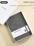 DUNISO Lined Journal Notebooks, A5 Notepad with Ribbon Bookmark Pen Loop, 80 Gsm Lined Paper, Classic PU Leather Notebooks for Women Men Travel Business Work Office - Image 5