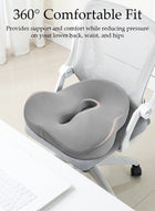 DUNISO Memory Foam Seat Cushion for Long Sitting,Chair Cushion for Sciatica and Lower Back Pain Relief, Comfortable Coccyx Cushion for Home Office Chair Pad, Car Seat, Wheelchair - Image 5
