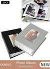 DUNISO 2Pcs Pockets Photo Album,with Picture Display Window, Cartoon Kids Children Picture Storage with 100 Pages Each, Frame Large Capacity  Leather Frame Cover Picture Case Photo Album Gift