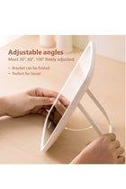 Makeup mirror touch screen vanity mirror with LED brightness adjustable portable USB rechargeable