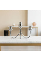 Marketplace Bezel Metal Candle Holder - Silver