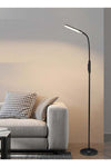 Modern LED Floor Lamp with Remote & Touch Control, Stepless Dimming, 3 Color Temperatures