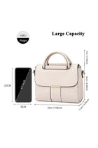 Women PU Multi-Pocket Fine-Stitch Shoulder Bag Crossbody Tote Satchel Handbag