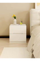1-Piece Modern Design Wood Nightstand for Bedroom Wide Top End Table with Storage Drawers Bedside Storage Cabinet for Living Room Office 40x41x45 cm (Fully Assembled)