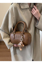 Women's Vintage Pillow Handbag - Versatile Crossbody Shoulder Bag, Fashionable Commuter Handbag Brown