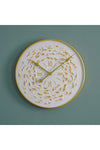 New In Clock With 3D Face 1 Wall Clock 50X50X4.5Cm Gold