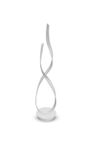 Modern White Twisted LED Floor Lamp | Sleek Minimalist Design