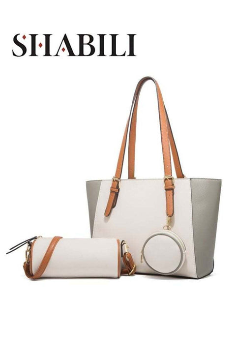 3PCS Women's Fashion Retro Shoulder Bag, Ladies Large Capacity Crossbody Bag Shopping Bag Carry Bag