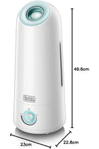 Black & Decker Air Humidifier 25W 5L, 430 sqft Coverage