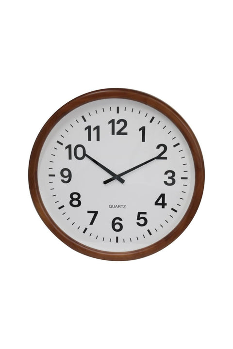 New In Lumet Wooden Wall Clock 60 X 60 X 6.5 Cm-Brown