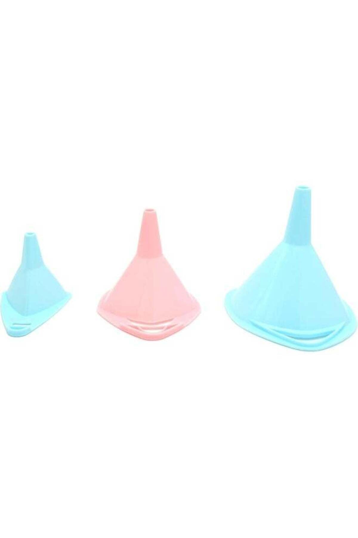 3 Pcs Plastic Funnel | Large Small Funnel Set of 3 | Food Grade Mini Funnels for Kitchen Use Filling Bottles Flask Tiny Spice Cooking Powder Water