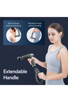 Massager Gun Pro Deep Tissue Therapy Pain Relief Rechargeable Muscle Massager Gun with LCD Display Silent Brushless Motor Percussion Gun 2 Modes 8 Speed
