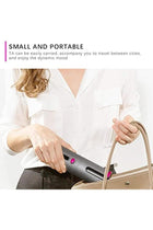 Automatic Cordless Auto Hair Curler With Accessories Black/Pink