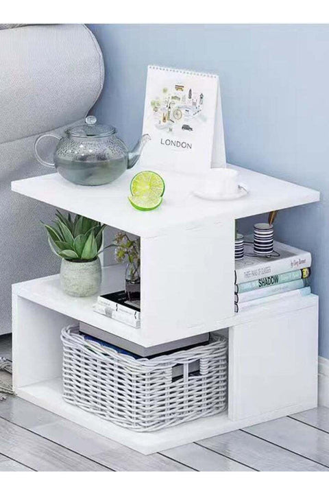 40×40×53CM Nightstands, Side End Table with Drawers, Bedside Table with Storage, Small Dresser, Bedside Furniture, Night Stand, End Table with Fabric Bins for Bedroom, Closet, Entryway