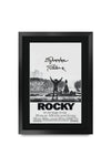 Alayra Framed A3 FR Rocky Movie Poster Sylvester Stallone Signed Gift FRAMED A3 Printed Autograph Film Gifts Print Photo Picture Display