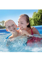 , Easy Set Inflatable Puncture Resistant Circular Above Ground Portable Outdoor Family Swimming Pool Blue, 8Ftx24 Inch