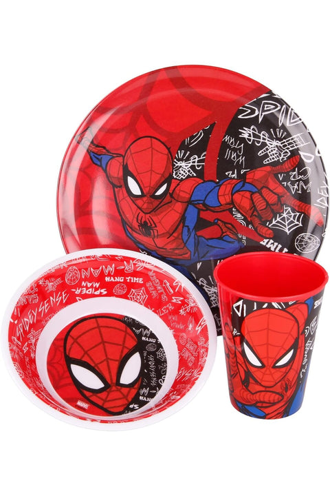 FEELINGS Spiderman Urban Web Melamine 3-Piece Set (Without Rim)