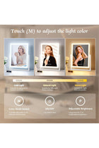 Hollywood Vanity Mirror with Lights, Dimmable LED Makeup Mirror - 3 Light Color Modes, Smart Touch Control, 360° Rotation, Ideal for Bedroom Vanity and Dressing Room