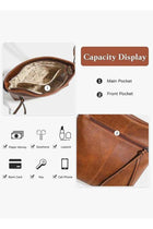 Women’s Retro Large Capacity Shoulder Bag, Ladies PU Handbag Carry Bag for Daily Commuting and Travel