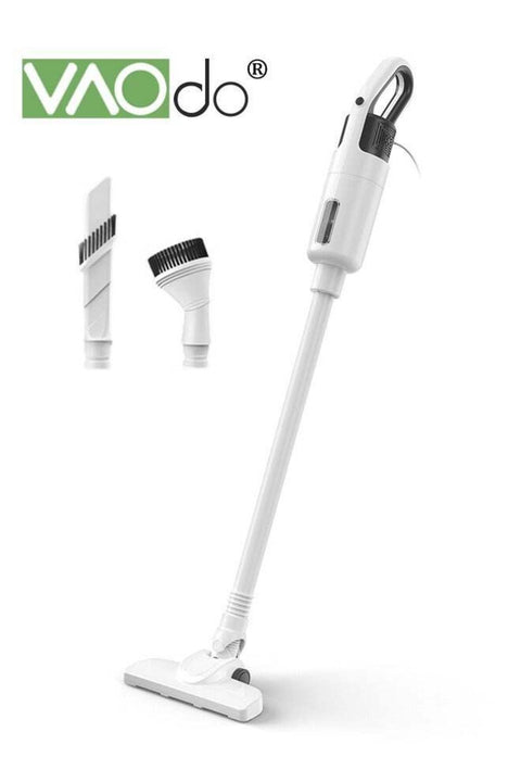 Wired Vacuum Lightweight Cleaner 2-Speed Power Suction 3-in-1 Handheld for Hardwood Floor Carpet & Pet Hair White