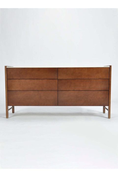 Bedroom Makeup Vanity - Dresser For Hairstyle Walnut 150*40*75cm