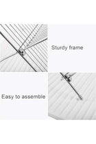 2 Tier Foldable Dish Drying Rack with Drip Tray, Stainless Steel Dish Drainer Rack, Collapsible Dish Drainer, Folding Dish Rack for Kitchen Sink, Countertop, Cutlery, Plates, Dishes